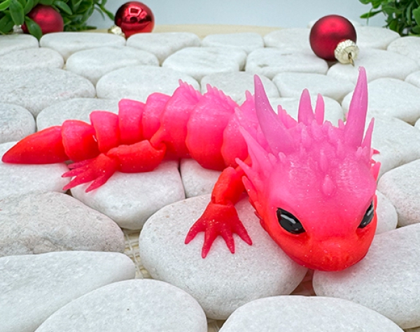 Babydrache – Glühendes Pink